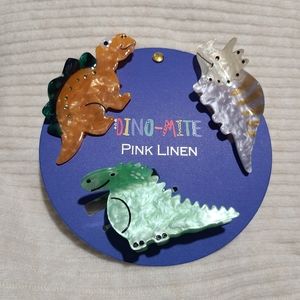 Cute Dinosaur marble hair claw clips
